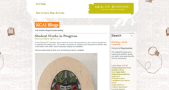 Desktop Screenshot of blogs.kcai.edu