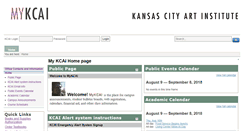 Desktop Screenshot of mykcai.kcai.edu