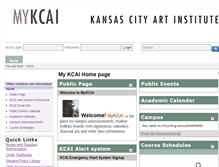 Tablet Screenshot of mykcai.kcai.edu